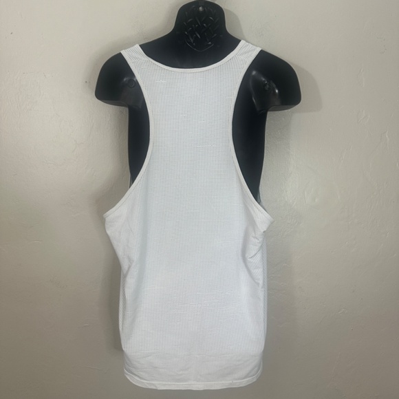 Tulio Mesh Tank Top 23.5" armpit to armpit unstrteched Polyester blend pinpoint - Picture 3 of 4